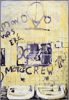 Gunter Christmann Mot Le Merc, 1992; acrylic on canvas; 244 x 168 cm; enquire