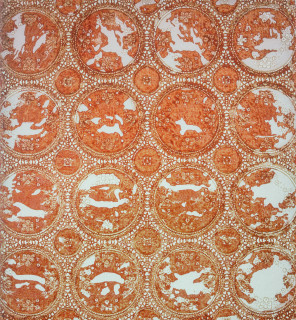 Julie Rrap Lace Blood, 1999; cibachrome photograph; 120 x 120 cm; Edition of 9; enquire