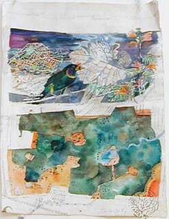 John Wolseley Barbet and small National Park, 1999; watercolour on paper; 36 x 27 cm; enquire