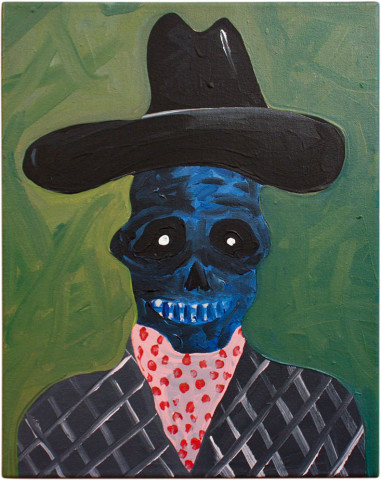 David Griggs Frat of the Obese 17, 2011; acrylic on canvas; 51.5 x 41 cm; enquire