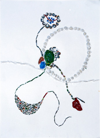 Rohan Wealleans Delicate Dance, 2006; paint on paper; 54.5 x 42 x 6 cm; framed dimensions; enquire
