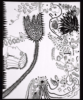 Yayoi Kusama Flowering New Work [OPRT], 2005; silkscreen on canvas; 162 x 130.3 cm; Edition of 5; enquire