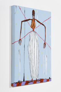 Mia Boe Rip!, 2025; synthetic polymer on linen; 40 x 30 cm; enquire
