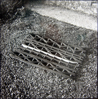Bill Culbert Car Tyre Mat, France, 2002; silver gelatin prints; 40.5 x 40.5 cm; Edition of 25; enquire