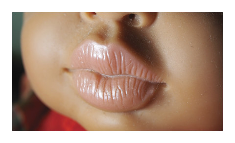 Destiny Deacon Dolly Lips (D), 2017; from the series Dolly Lips; lightjet print; 23.5 x 39 cm; Edition of 5 + 2 APs; enquire