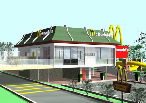 Callum Morton Mac Attack, Wahroonga, NSW, 2001; digital print; 59 x 84 cm; Edition of 30; enquire