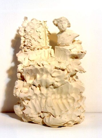 Linda Marrinon Corner of the Art Gallery of New South Wales, 1998; from the series Sculpture For The Home; White terracotta; 34 x 23 x 19 cm; enquire