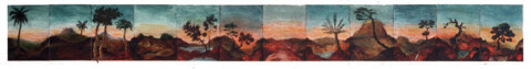 Tony Clark Sections from Clark's Myriorama, 0; oil on canvas board (12 panels); 30.5 x 275 cm (overall dimension); enquire