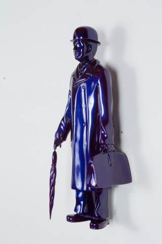 Michael Parekowhai Over the Rainbow, 2015; indigo; fibreglass, automotive paint; 41 x 14 x 12 cm; enquire