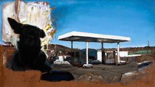 Louise Hearman Untitled #1307, 2009; oil on masonite; 52 x 91.5 cm; enquire