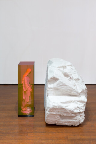 Mikala Dwyer Mary and Future Relic, 2018; Mary, polystyrene, plaster, acrylic; 85 x 100 x 110 cm; Enquire