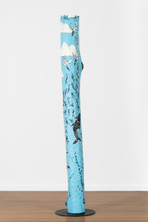 Dhambit Munuŋgurr Djarrak ga Gopu, 2025; 1839-25; acrylic on wood; 289 x 36 x 36 cm; enquire