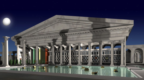 Callum Morton Roman World, 2004; digital print; 94.5 x 170 cm; Edition of 12; enquire