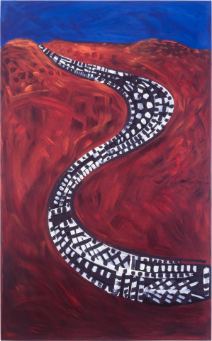 Linda Jackson The Road, 1997; acrylic on canvas; 120 x 75 cm; enquire