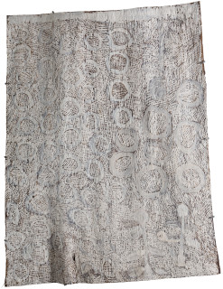 Nyapanyapa Yunupiŋu untitled, 2018; 1305-18; natural earth pigments on bark; 104 x 80 cm; enquire