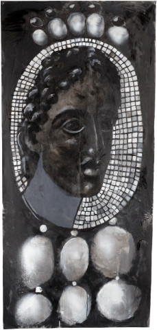 Tony Clark Design for a Portrait Jewel (S.L), 2015; acrylic on canvas; 163 x 77 cm; enquire