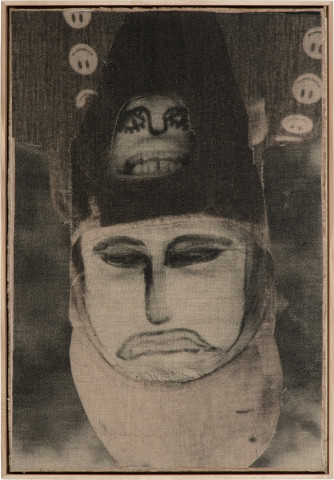 David Noonan Untitled, 2008; screen printed jute and linen collage; 110 x 75 cm; enquire