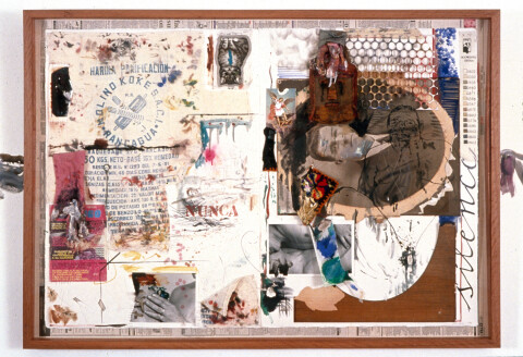 Juan Davila Untitled, 1989; pencil, gouache & collage on paper & perspex; 112 x 158 cm; enquire