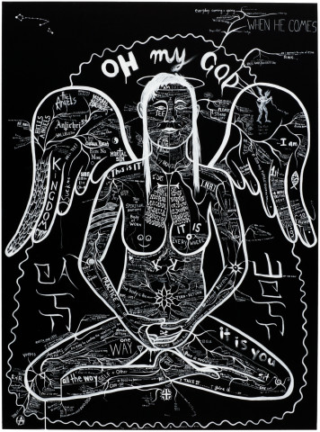 Nell 6. It Comes Natural , 2008; gouache on canvas; 137 x 101.5 cm; enquire