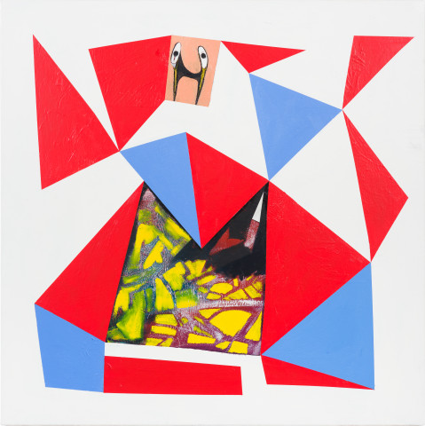 Gareth Sansom Old man’s eyes, 2024; oil and enamel on linen; 122 x 122 cm; more info; enquire