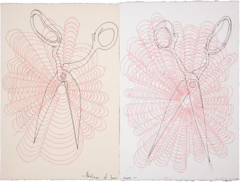 Del Kathryn Barton feelings of her own, 2011; ink on hot pressed paper; 62 x 82 cm; enquire