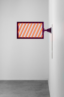 Callum Morton City Lights #2, 2026; steel, 2Pac polyurethane, lights; 33 x 67.5 x 12 cm; enquire