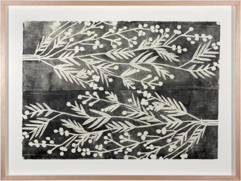 Mulkun Wirrpanda Bundjungu, 2015; relief print on mulberry paper; Edition of 25; enquire