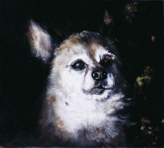 Louise Hearman Untitled #1144, 2005; oil on masonite; 31 x 31 cm