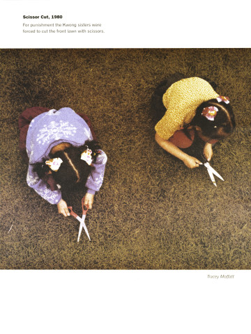 Tracey Moffatt Scissor Cut, 1980, 1999; from the series Scarred For Life II; offset lithograph; x 60 cm; Edition of 60 + AP 10; Enquire