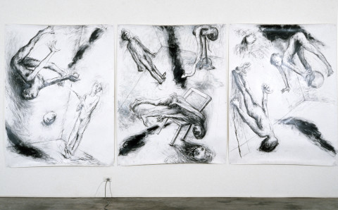 Ken Unsworth Blessed Interiors, 1987; charcoal on paper; enquire