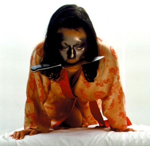 Julie Rrap Camouflage #4 (Eiko), 2000; type c colour photograph; 122 x 122 cm; Edition of 9; enquire