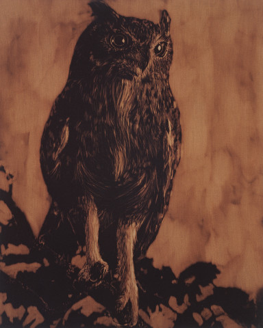 David Noonan The Keep, 2003; fabric painting; 76 x 61 cm; enquire