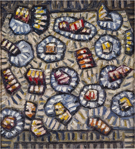 Keith Looby A cultured dessert, 1983-84; from the series Little Arteaters; oil on canvas; 61 x 56 cm; enquire