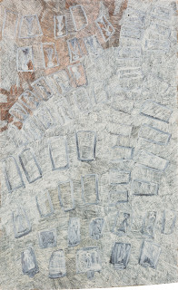 Nyapanyapa Yunupiŋu Djidni (Sydney), 2016; 4937S; Painting on board; 191 x 121 cm; enquire