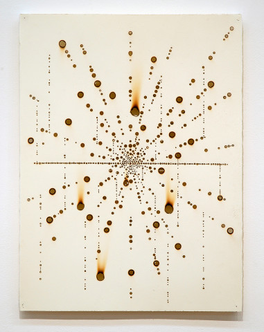 Lindy Lee Conflagrations From the End of Time (6), 2009; paper, fire; 76 x 56 cm; enquire