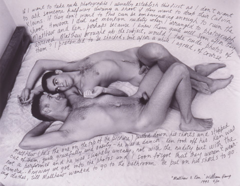 William Yang Matthew and Ken, 1993; silver gelatin photograph; 33 x 42 cm; enquire