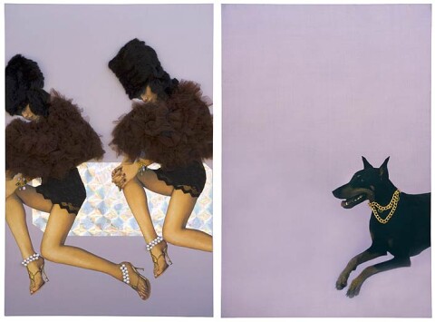 Jacqueline Fraser "Those Jake & Dinos clones eat collectors for breakfast", 2007; mixed media; 199.5 x 102.5 x 16 cm; (each); enquire