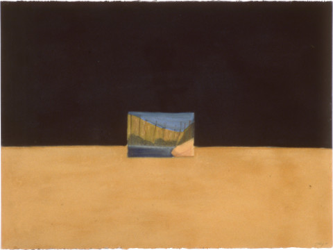 Fiona Foley Knife Blade Sandblow IV, 1990; pastel on paper; 57 x 76.5 cm; enquire