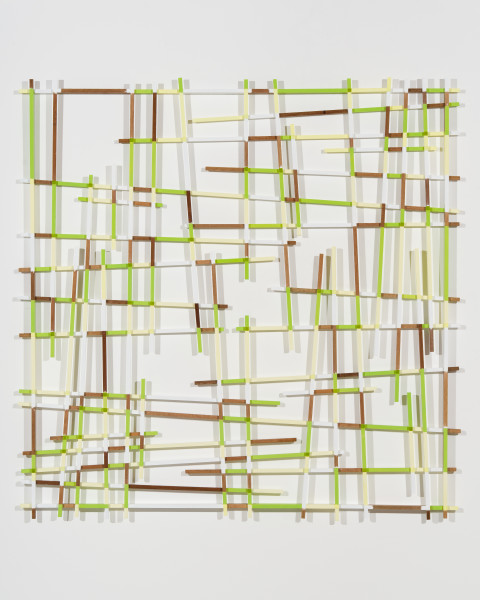 Hilarie Mais Open Ghost, 2025; wood, acrylic paint; 144 x 144 cm; enquire