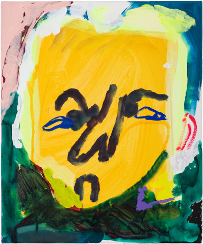 Tom Polo too many oh’s, 2021; acrylic and Flashe on canvas; 60 x 50 cm; more info; enquire