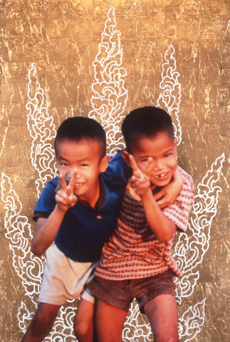 Pierre et Gilles Le deux enfants, 1994; painted photograph; 67 x 46 cm; enquire