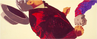 Maria Kozic Western Spaghetti (i.), 1984; acrylic on canvas; 60.5 x 152 cm; enquire