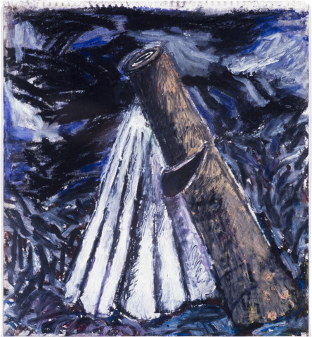 Jan Murray Embrace in White, 1983; oil pastel; 29 x 27 cm; enquire