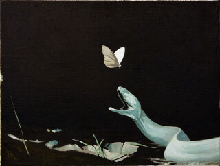 Glenn Sorensen Will She (For Claries Beckett), 2011; oil on canvas; 30 x 40 cm; enquire