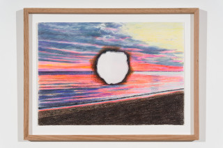 Callum Morton The Hole Story #13, 2026; pencil and gouache on paper; 30 x 42 cm; enquire