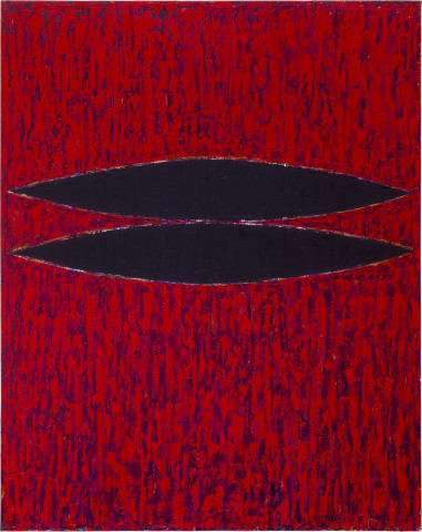 Michael Eccleston Centre Union (Red), 1984; acrylic on canvas; 228 x 183 cm; enquire