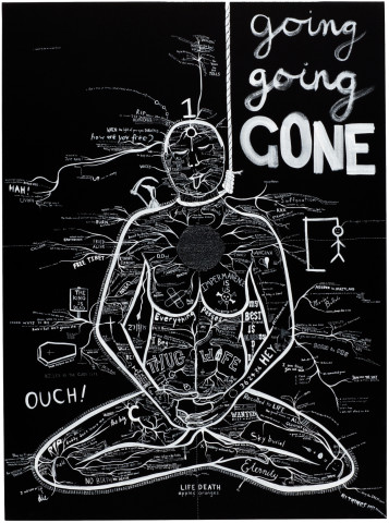 Nell 7. Show Me The Way of Birth and Death , 2008; gouache and acrylic on canvas; 137 x 101.5 cm; enquire