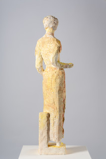Linda Marrinon Summer, 2025; painted plaster and hessian; 100 x 28 x 24 cm; enquire