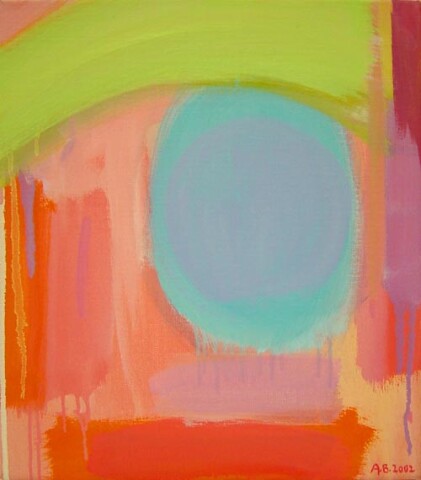 Angela Brennan Evening landscape (2), 2002; Oil on linen; 39.5 x 37 cm; enquire