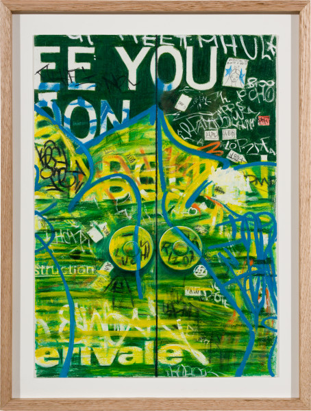 Callum Morton Door #9, 2025; pencil and gouache on paper; 42 x 30 cm; enquire